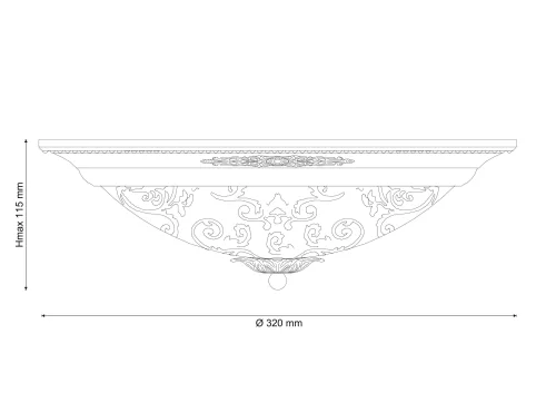 Люстра потолочная LUGO 142.2 R30 white Lucia Tucci белая на 2 лампы, основание белое в стиле классический  фото 4